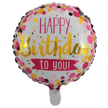 10vnt/daug gimtadienio dekoracijos vaikams 18 cm globos gimtadieniu, dekoruoti folija balionai helio apvalus Balionas prekes