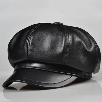 2020 mados aštuoniakampis skrybėlę, avikailio dailininko skrybėlę korėjos odos skrybėlę moterų laukinių beretė Britų tendencija B192