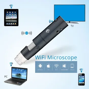 3.0 MP LED Portable WiFi Bevielis Skaitmeninis Mikroskopas 300X Wifi Skaitmeninio Mikroskopo Kamera Su Aiškaus Vaizdo dėl Plaukų, Odos Analizė
