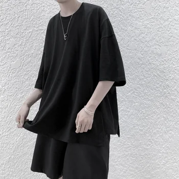 3D Siuvimo Medvilnės Marškinėlius Harajuku Streetwear Sexless Stiliaus Vyrų Marškinėliai