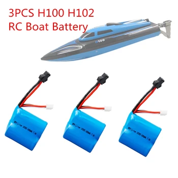 3pcs 7.4 v 600mAh 18350 Li-ion baterija H100 H102 didelės spartos RC valtis Li-ion Baterija