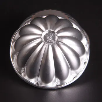 5vnt 3inch Apvalus Aliuminio Pudingas Pelėsių Minkštas Pyragas Formų 3D Konditerijos Bakeware Virtuvės Reikmenys