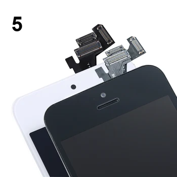 AAAAA Kokybės LCD Ekrano, Pilnas Komplektas Asamblėjos iPhone 5 5c 5s SE Touch 