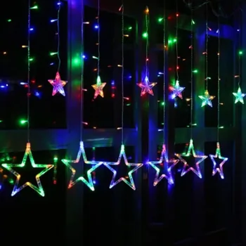 Atostogų Apšvietimo 5M 138LED Kalėdų Žiburiai, Lauko Žvaigždžių Pasakų Užuolaidų LED String Šviesos Namuose, Šalies naujieji Metai Apdaila