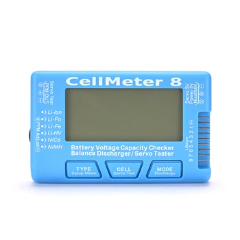 CellMeter 8 Daugiafunkcinis Skaitmeninis Galios Servo Testeris 2S-8S Už Li-Po,Li-lon,Gyvenimo,NiCd,NiMH RC Lėktuvo Atsarginės Dalys