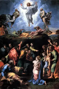 Didmeninės naftos tapyba # GERAS STR >NAMŲ Bažnyčios Religinės DAILĖS Raffaello Rafaelis Atsimainymo, 1520, TAPYBA SPAUSDINTI