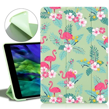 Gražus Gėlių iPad Dėklai iPad Oro 1 2 Coque Minkšto Silikono Atgal Funda Apsauginis gaubtas, 