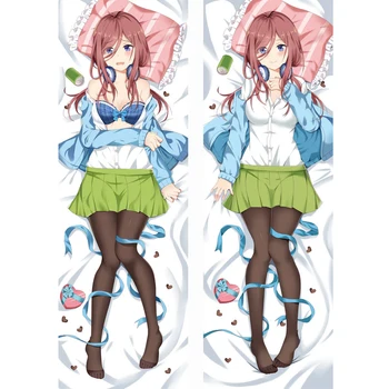 Japonijos Anime Esmingiausia Quintuplets kūno pagalvė padengti seksuali mergina, nakano nino Dakimakura atveju nakano miku kūno Užvalkalas