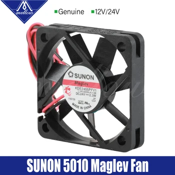 Mellow Sunon 12V/24V 3D Spausdintuvas Mažas Aušinimo Magnetine Pakaba, Guolių 5010 DC Aušinimo Ventiliatorius Ekstruderiu Hotend