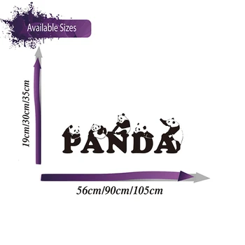 Mielas Panda Gyvūnų Augintinių Sienos Lipdukas, Miegamasis, Vaikų Kambarys Safri Panda Gyvūnų Sienos Lipdukas Kambarys Vinilo Namų Dekoro