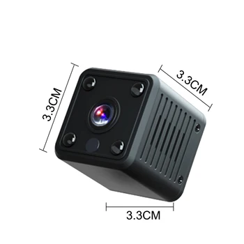 Mokamas Mini Wifi Kamera, Baterija 1080P HD IP vaizdo Kamera, Namų Apsaugos Darbuotojas, Mikro Kamera Su Infraraudonųjų spindulių Naktinio Matymo Mažas Fotoaparatas
