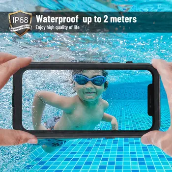 MOMOTS 360 Vandeniui Atveju iPhone 12 Pro Max 12 Mini atsparus smūgiams Atveju iPhone, 11 Pro Max Lauko Plaukimo Telefono dėklas