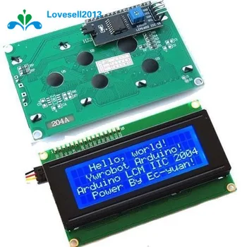 Mėlynas Ekranas IIC I2C TWI SP aš Serijos Interface2004 20X4 Simbolių LCD Modulis