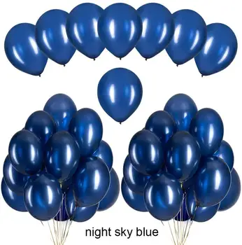 Nakties dangus mėlynas balionai 12 colių Madinga, Balionus Gimtadieniui Kūdikių Dušas, Vestuvių, Sužadėtuvių Metines Kalėdų Šventė dekoras