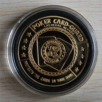 Nemokamas pristatymas 5vnt/daug,Čempionų Pokerio Lyga / Winner Poker Card Guard Raštas Kazino Aukso Moneta