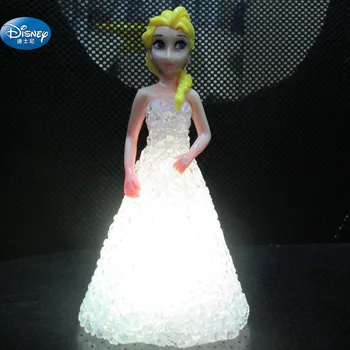 Sušaldyti Elsa Veiksmų Princesė kristalų lėlė su LED šviesos mergina Anna Žaislas Duomenys