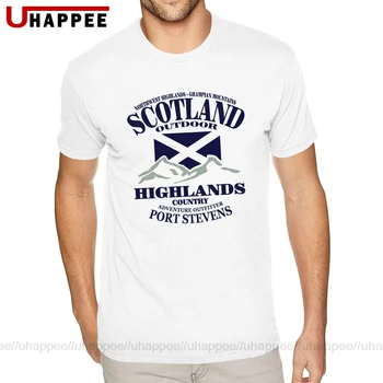 Treniruotės Kalnuotosios Škotijos Vėliavos, Marškinėliai, vyriški Asmeninį Trumpas Rankovėmis Grynos Medvilnės O-kaklo Tees