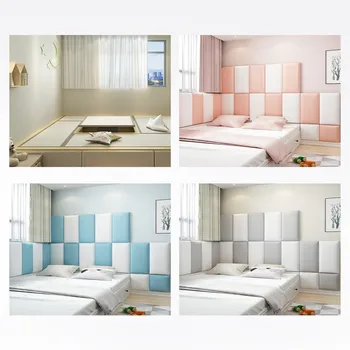 Vientisos spalvos, stačiakampio, vaikų kambario bamperis galvos minkštą, paketą siena lipdukas tatamio pagalvėlė kūdikiui, darželio putų siena lipdukas