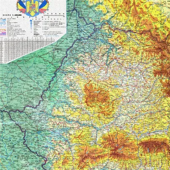 Virtualus, Rumunija Žemėlapių Geografinį Unikali Tapybos Drobė Nuotrauką Sienos Meno, Lipdukas, Kavinė, Baras, Užeiga Namų Dekoro Plakatas Spausdinimui