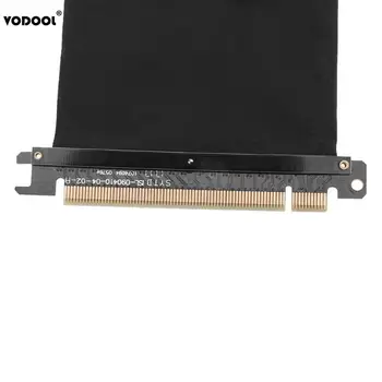 VODOOL 24cm Didelės Spartos PC Grafikos Kortos PCI Express Jungties Kabelis Riser Card PCI-E 16X Lankstus Kabelis Pratęsimo Prievado Adapteris