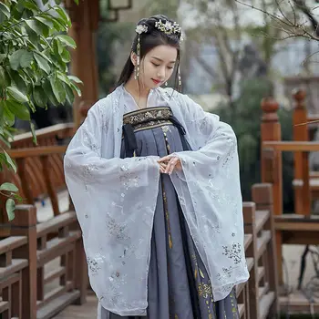XinHuaEase Kinų Tradicinė Suknelė Hanfu Moterų Šokių Pasakų Cosplay Kostiumų Moterų Princesė Didelis Drabužių Plius Dydis Karnavalas