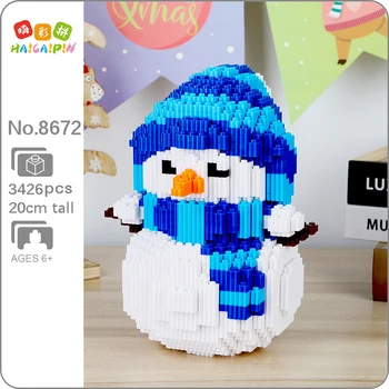 Xizai 8046 Linksmų Kalėdų Dovana Sniego senį Sniego Monstras 3D Modelį 