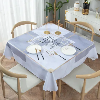 Šiaurės staltiesės staltiesės, namų apyvokos pvc kvadratinė staltiesė, nepralaidus vandeniui anti-nusiplikymas ir be aliejaus staltiesė, vienkartiniai